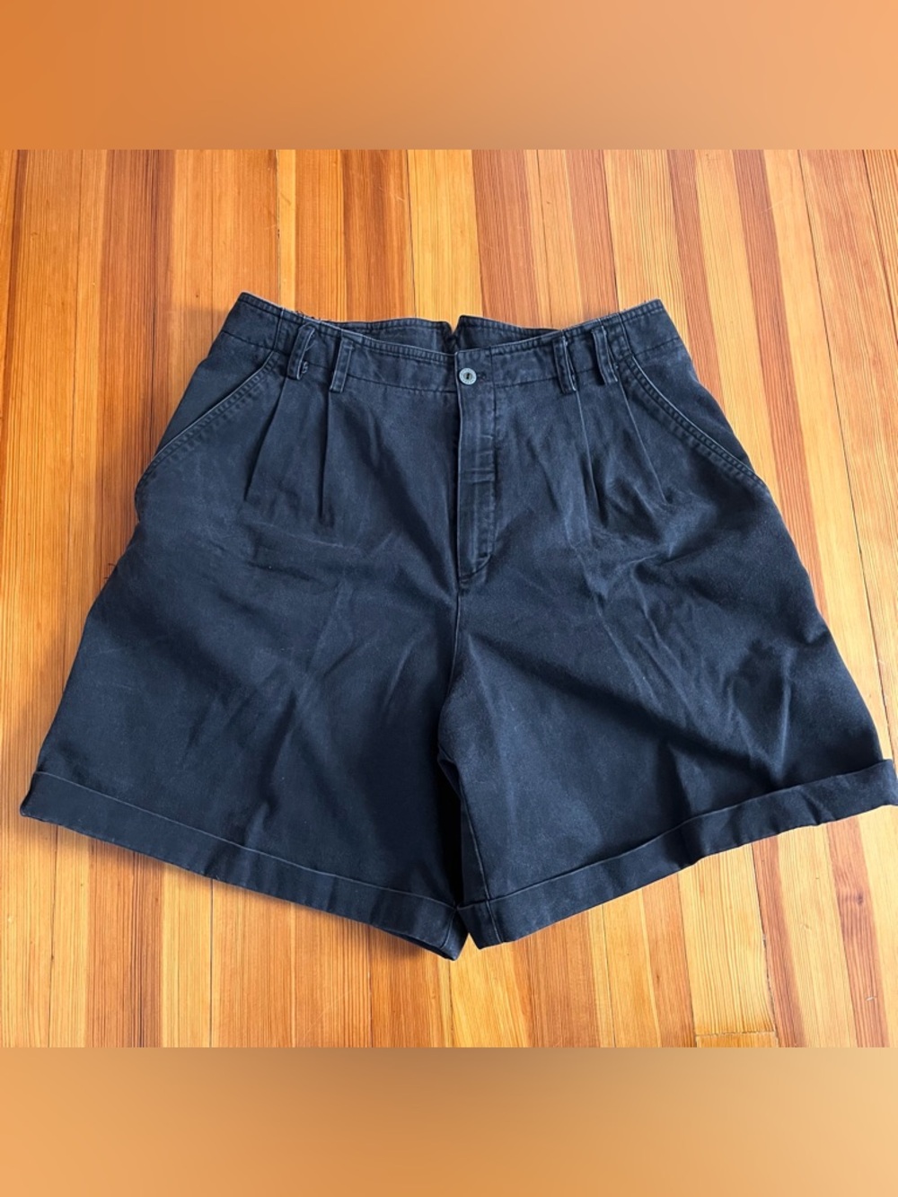 Liz Sport Golf Khaki Normcore 90s Shorts BLACK Petite 14 Pleated Modest Comfort